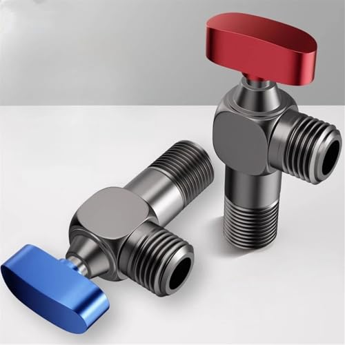 Válvula de ángulo para control de flujo de agua fría y caliente 5