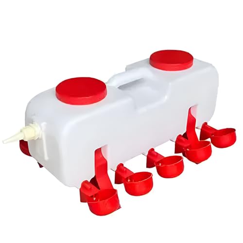 10L Automatic Chicken Drinker,Pet Waterer,Automatic Water Bowls,Standing Ducks Drinker,for Chicken,Duck,Goose,Easy Clean Plastic Feeding and Watering Feeder
