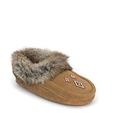 MANITOBAH Tipi Suede Moccasin Womens Oak L06