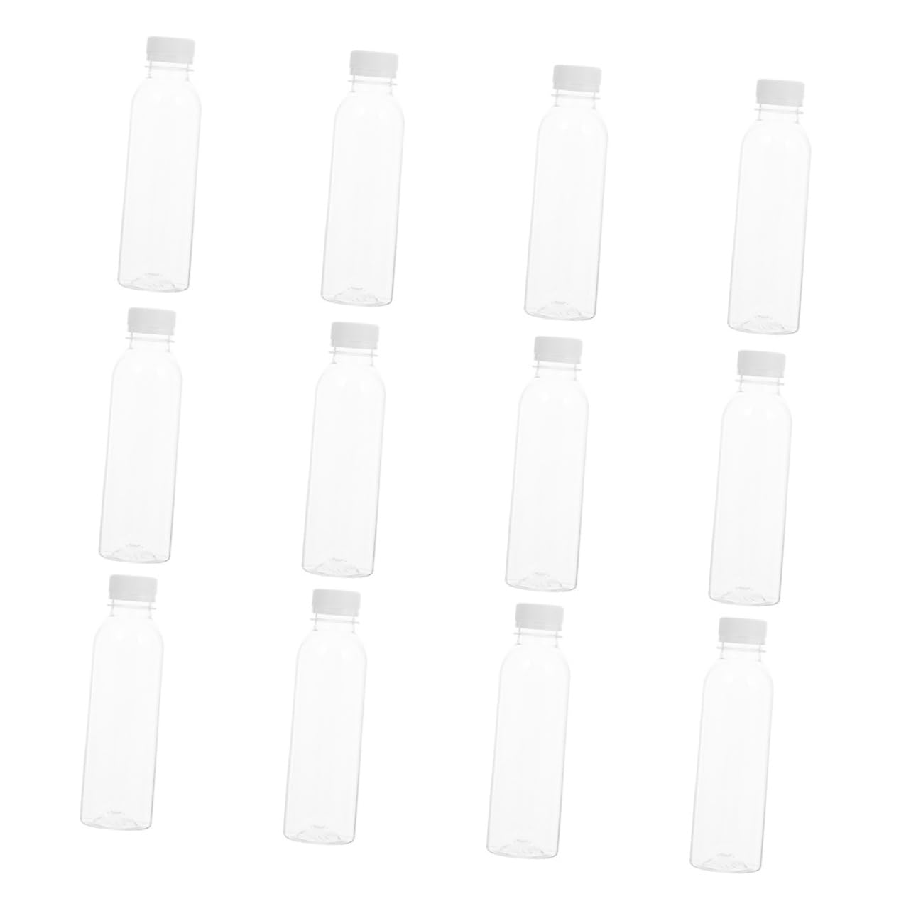 COLLBATH 30Pcs Transparent Plastic Drinking Bottles Reusable Juice Containers Extra Thick for Milk and Beverage Storage Safe and Reliable for Events