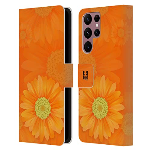 Coque Samsung S22 Ultra 5G portefeuille motif fleur pour vos sorties en terrasse