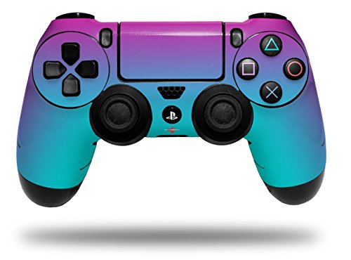 WraptorSkinz Skin compatible with Sony PS4 Dualshock Controller PlayStation 4 Original Slim and Pro Smooth Fades Neon Teal Hot Pink (CONTROLLER NOT INCLUDED)