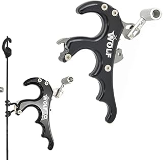 ZSHJGJR Bow Release for Compound Bow - Finger Thumb Bow Release, Bow Trigger Release Alloy, Hunting Target Practice Accessories