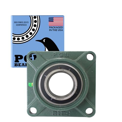 Image of PGN UCF212-39 (1 Pack) Square Flange Bearing 2-7 /16 inch Bore