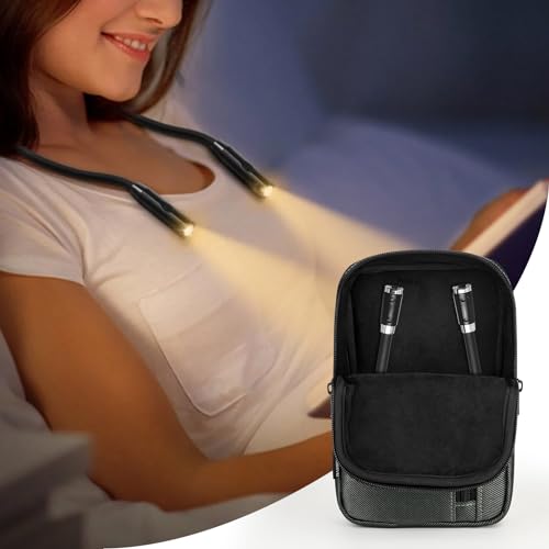 Image of Carrying Case Compatible with Glocusent / for Vekkia / for LEDGLE / for LITOM / for TSINGREE LED Neck Reading Light Book Light for Reading in Bed, Portable Storage Travel Holder Fits For Accessories