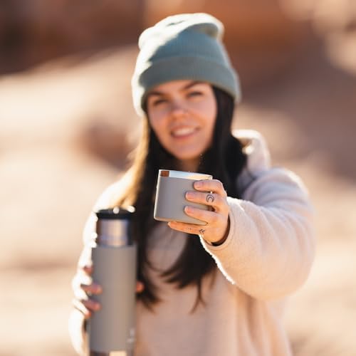 Super Sparrow Stainless Steel Water Bottle - 500ml - Wide Mouth Vacuum Insulated Flask - BPA-Free ThermosBottle - Leakproof Lid Doubles as Cup