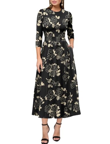 Image of Simple Flavor Women's Vintage Dress Sleeveless O-Neck Party Cocktail Dress