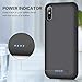 QTshine Battery Case for iPhone Xs Max, Upgraded [7800mAh] Protective Portable Charging Case Rechargeable Extended Battery Pack for Apple iPhone Xs Max(6.5inch) Backup Power Bank Cover - Black