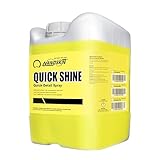 Nanoskin QUICK SHINE Quick Detail Spray 5 Gallons - Waterless Detailer Spray for Car Detailing | Deep Gloss Car Wax Booster & Clay Lubricant | Removes Dust, Smudges, Fingerprints & Other Contaminants, Yellow, 640.00 Fl Oz (Pack of 1)