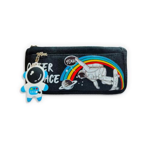 Image of Party Propz Pencil Pouch for Boys - Space Theme Pencil Pouches for Stationary | Aesthetic Pencil Case for College Students | School Pouch for Boys Stylish | Cute Pen Pouch Korean Bag