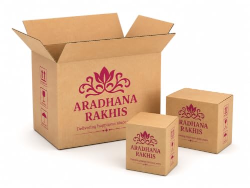 Image of Traditional Rakhi Set of 5 for brother with roli chawal | Stylish Designer Rakhdi | Raksha Bandhan