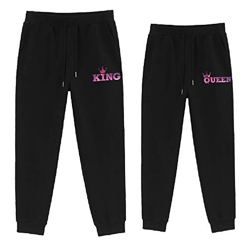 Couple Sweatpants King Queen Matching Couple Outfits for Men & Women 1 PC