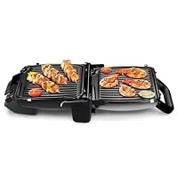 Tefal 3in1 Kontaktgrill, mit Überback-Funktion, doppelte Grillfläche wenn aufgeklappt als Tischgrill/BBQ, Sandwich, Steak, Panini, regelbarer Thermostat, antihaftbeschichtet, Grau, GC3060 – Ansicht 2
