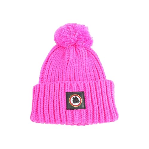 Tinta Unita Cappello Ponpon maglia grossa 100% PC Prodotto Ufficiale AS Roma 163643