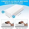 Neck Luxury Memory Foam Pillows,Ergonomic Bed Head Pillow for Sleeping Neck and Shoulder Pain Relief,Orthopedic Cervical Pillow for Side, Stomach and Back Sleepers (White)