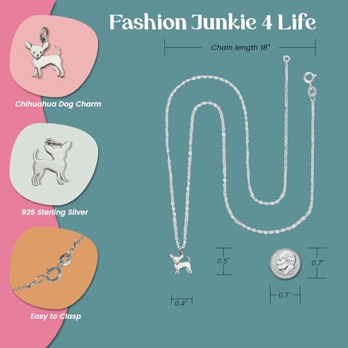 FashionJunkie4Life Sterling Silver 3D Dog Breed Necklaces2