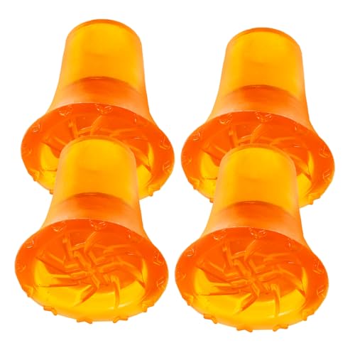 Ipetboom 4Pcs Non Skid Walking Cane Tips Durable Plastic Replacement Feet for Crutches and Trekking Poles Lightweight Easy to Install for Stability Any Surface