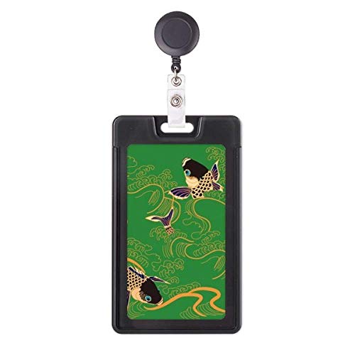 Étui de badge poisson jaune PaintingJ idéal infirmière et bureau
