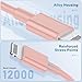 3 Pack Apple MFi Certified Charger Cable 6ft, Lightning to USB Cable Cord 6 Foot, 2.4A Fast Charging,Apple Phone Long Chargers for iPhone 13/12/11/11Pro/11Max/ X/XS/XR/XS Max/8/7/6 Pink