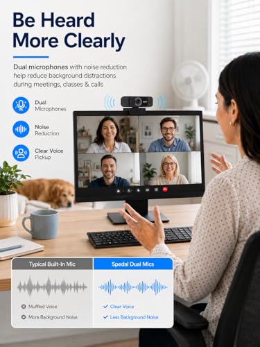 Hyphoon 1080P Webcam with Microphone for Laptop and Desktop - image 3