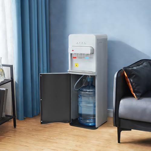 Image of Bottom Loading Water Cooler Dispenser for Holds 5 Gallon Jug,3 Temperature Settings,Hot & Cold Standing Water Dispenser with Multiple Safety Features,Water Cooler for Home,Office,Apartment