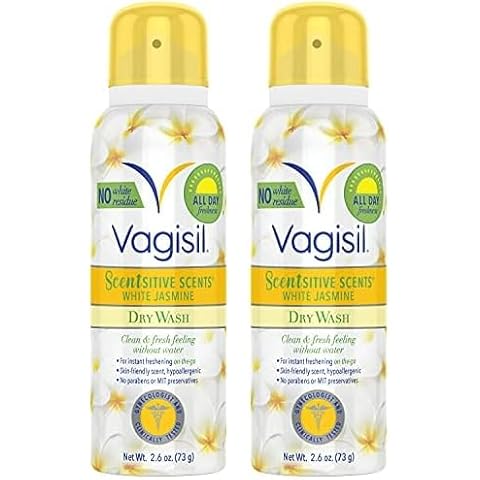 Vagisil Scentsitive Scents Feminine Dry Wash Deodorant Spray Cover