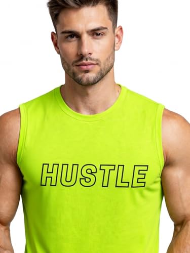 Image of 3Colours RGB Men's Active Wear Sleeveless Tank top, Gym Vest, Leisure wear CCUT Hustle