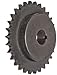 Martin Roller Chain Sprocket, Bored-to-Size, Type B Hub, Single Strand, 40 Chain Size, 0.5" Pitch, 30 Teeth, 1" Bore Dia., 5.057" OD, 3.25" Hub Dia., 0.284" Width