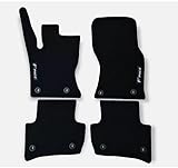 Custom Fit Floor Mats for Jaguar XF XJ XK F-PACE F-Type E-PACE。Black，Carpet, 4-Piece Set (for-F-Pace / 2016-2020)