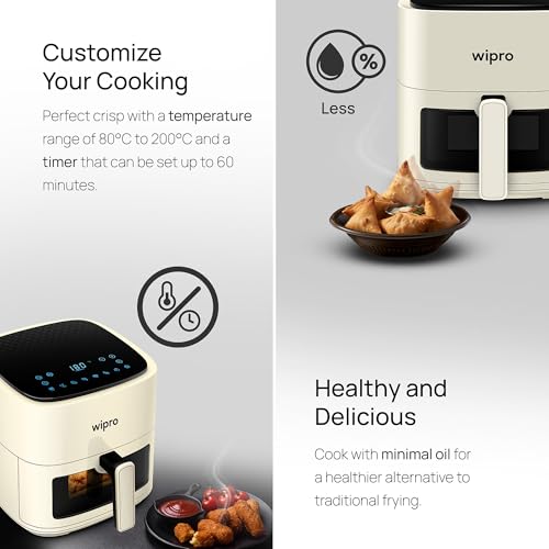 wipro Store Wipro Elato CAF 201 4.2L Digital Air Fryer White - Image 5