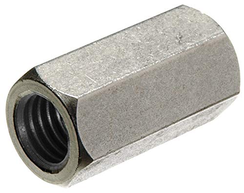The Hillman Group 45134 3/8"-16 Stainless Steel Coupling Nut, 6-Pack