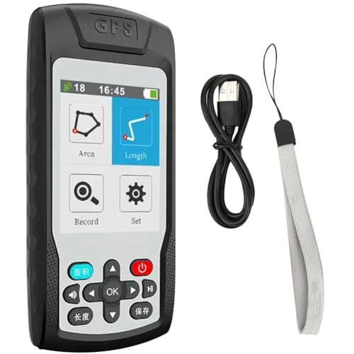 Medidor terrestre GPS, Instrumento portátil de medición de área terrestre con Pantalla a Color retroiluminada HD de 2,8, detección de 4 satélites, función de comunicación USB, para mapeo topográfico