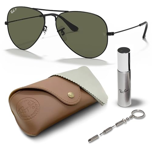 Ray-Ban RB3025 AVIATOR CLASSIC Pilot Shaped Sunglasses for Men & ...