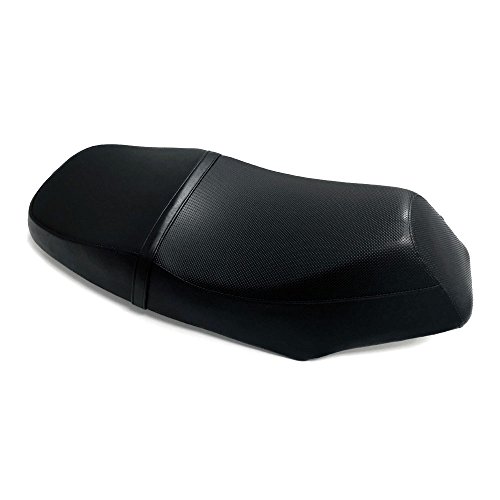 MMG Motorcycle Scooter Seat Cushion - Black - Fits many Chinese Type gas scooters 150cc TaoTao Quantum, Tank Roketa Fiji, Baccio VX150, SSR Gensen