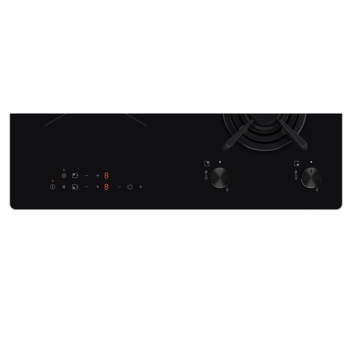 Table De Cuisson Mixte Induction 4 Feux 60cm 4500w Noir - KDI640713K