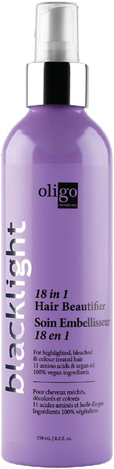 Blacklight Hair Beautifier (18-in-1 Spray Mist) Hydrating Moisturizer | Protect Color Treatments, Restore Hydration | Argan Oil, Vegan Friendly