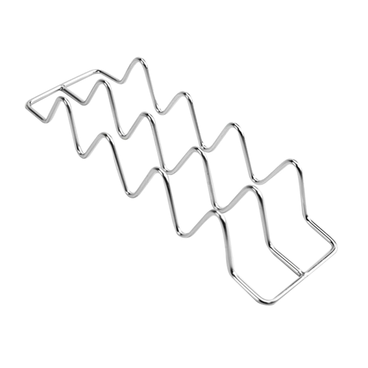 COLLBATH Tortilla Stand Taco Serving Platter Sandwich Rack Burritos Stand Tortilla Rack Frame Holder Stand Baking Food Rack Home Pancake Rack Taco Holder Taco Tray Silver Stainless Steel