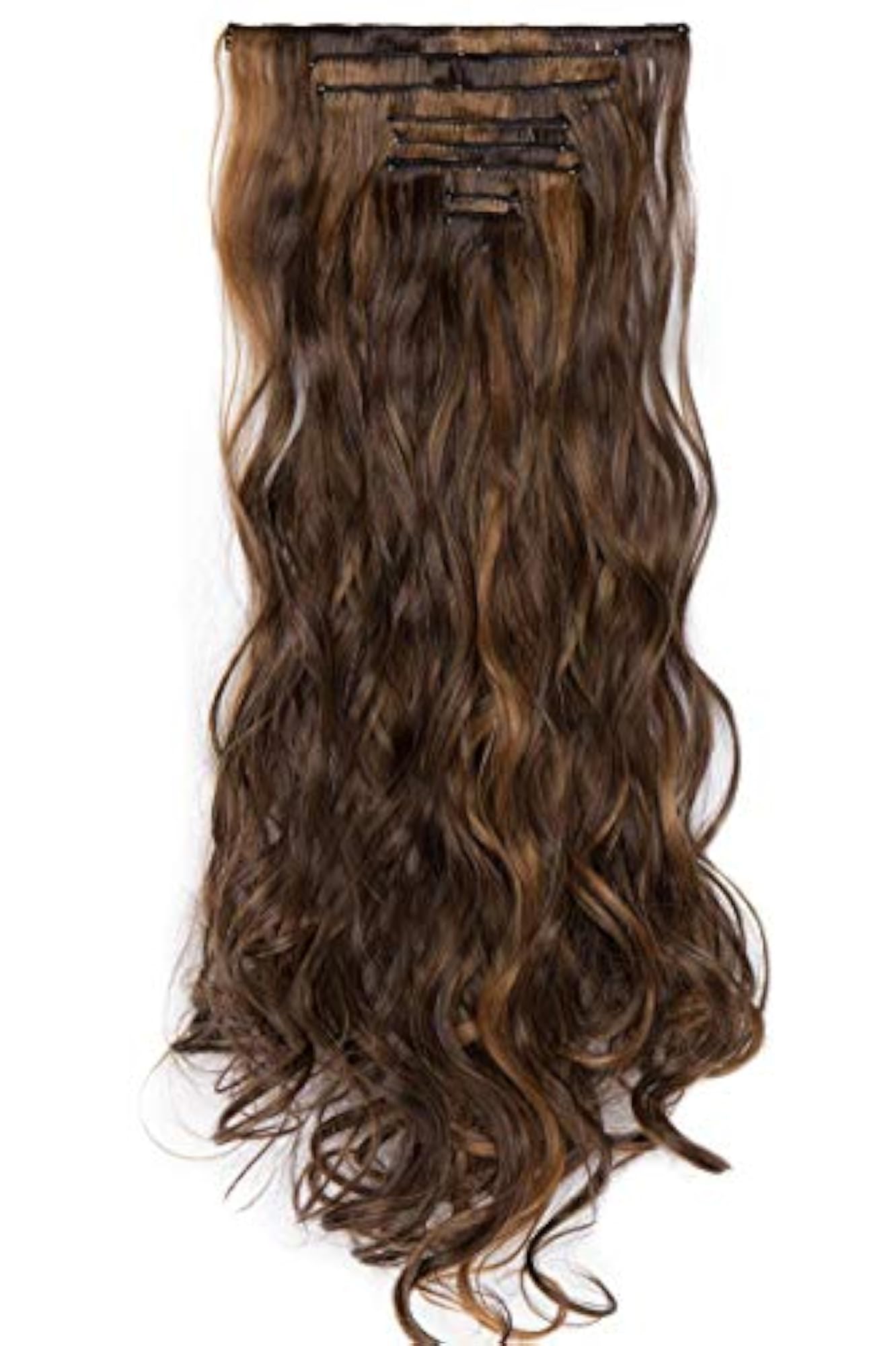 Women's Curly/Wavy Hair Extensions, 14 Clips Full Head