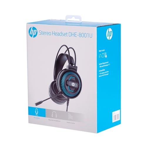 Image of Hp Gaming Headset, Single Connect In Usb - Dhe-8001u Black
