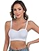 ANGOOL Strapless Bras for Women Wirefree Non-Slip Tube Top Invisible Bralette Seamless Padded Bandeau Bra, White, S