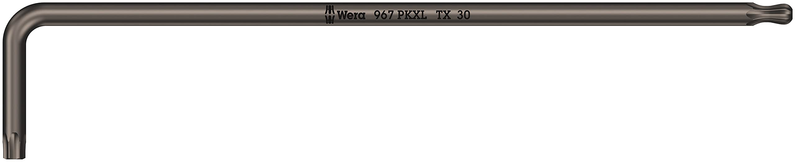 Wera 05024468001 967 PKXL Torx Laser Long L-Key, Black, TX 30 x 195 mm