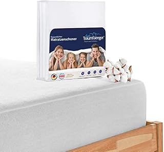 Wodoszczelny ochraniacz na materac i ochrona przed wilgocią 80 x 160 cm, Oeko-Tex® Standard 100 z bawełny i mocowanie napięcia: podkładka pod nietrzymanie moczu i ochrona materaca, również jako