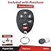 KeylessOption Keyless Entry Remote Control Car Key Fob Replacement for 15913427 with Key