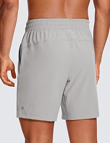 Image of CRZ YOGA Linerless Workout Shorts 7'' | Lightweight, Quick Dry, Running, Pockets, for Men