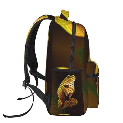 Frog Backpack Animal Laptop Backpack Funny Tablet Travel Picnic Travel Bag Cute Laptop Bag Cute Bag3