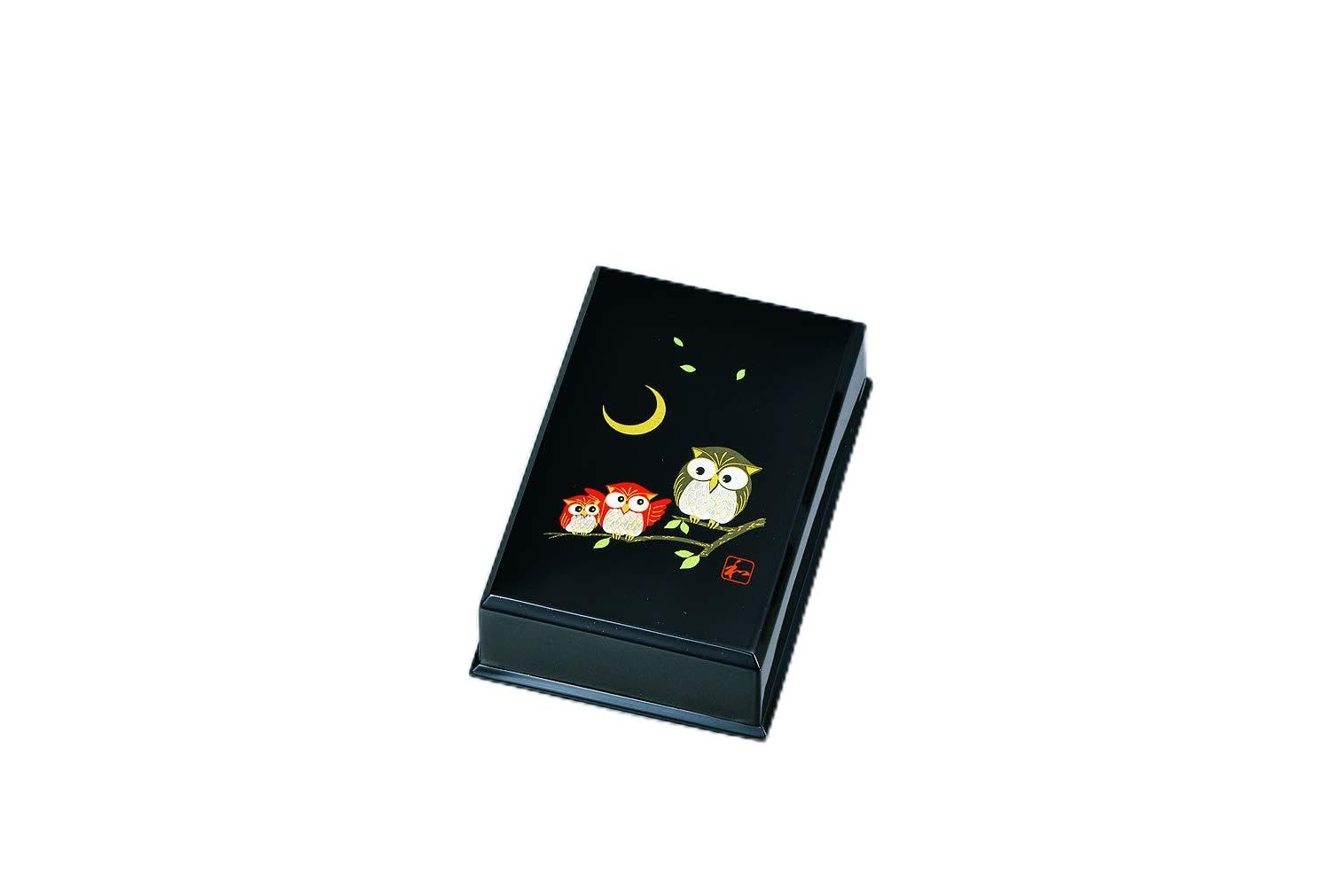 Tsuchiya Lacquerware 34-2912 Business Card Holder Black 4 5 x 3 0 inches 11 5 x 7 5
