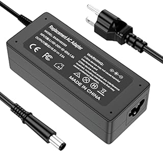 65W Laptop AC Adapter Charger Relacement for HP Compaq Presario CQ57 CQ56 CQ60 CQ62 Cq57-339wm Cq56-219wm Cq60-615dx Pavilion DV6 DV7 Dv6-6117dx Dv6-1030us Elitebook 840 G1 Power Supply Cord Plug
