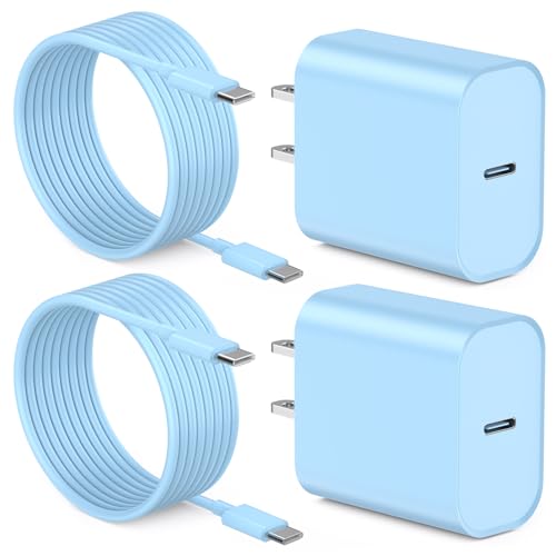 Image of [Apple MFi Certified] iPhone Charger Fast Charging 6FT Compatible for iPhone 14 /13 /12 /11 Pro Max /Xs Max /XR /X 2Pack 20W Type C Fast Charger Block with 6FT USB C to Lightning Data Sync Charging Cable