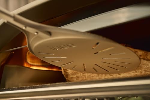 Image of ooni Pizza Turning Peel - 9 Inch Aluminum Perforated Pizza Peel, Lightweight Metal Pizza Turner with Long Handle, Pizza Tools, Pizza Oven Accessories