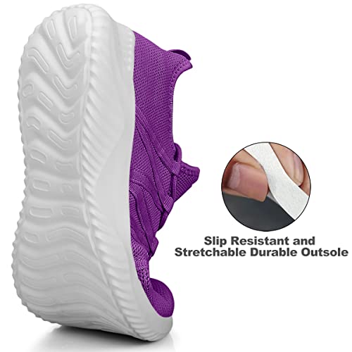 Image of Feethit Womens Slip On Running Shoes Breathable Walking Shoes Lightweight Gym Workout Shoes Non Slip Fashion Sneakers